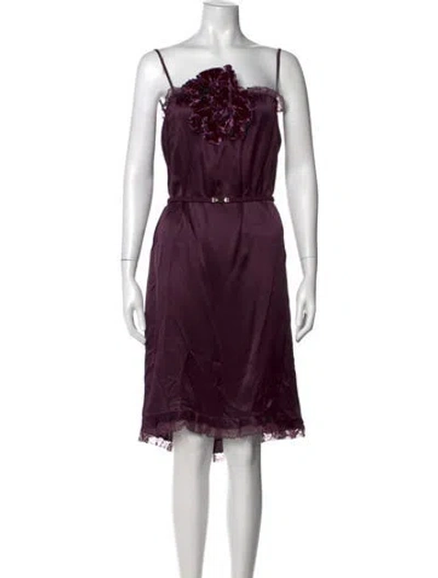 Pre-owned Gucci 2025 Midi Length Dress W/ Tags In Purple