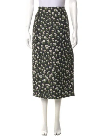 Pre-owned Gucci 2025 Midi Length Skirt W/ Tags In Black