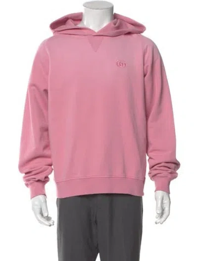 Pre-owned Gucci 2025 Running Gg Logo Hoodie W/ Tags In Pink