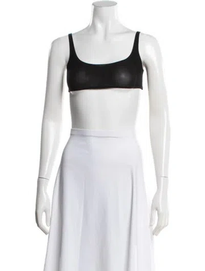 Pre-owned Gucci 2025 Scoop Neck Sports Bra In White