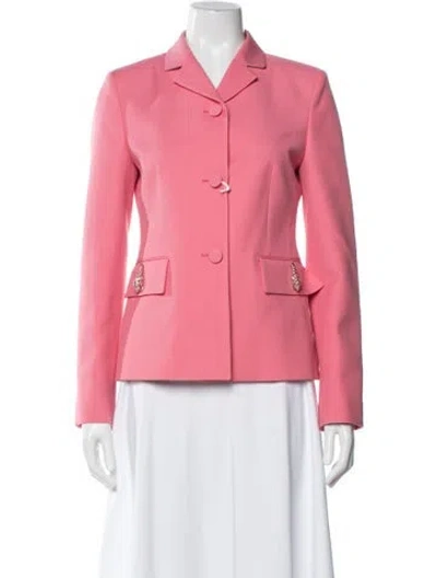 Pre-owned Gucci 2025 Silk Blazer W/ Tags In Pink