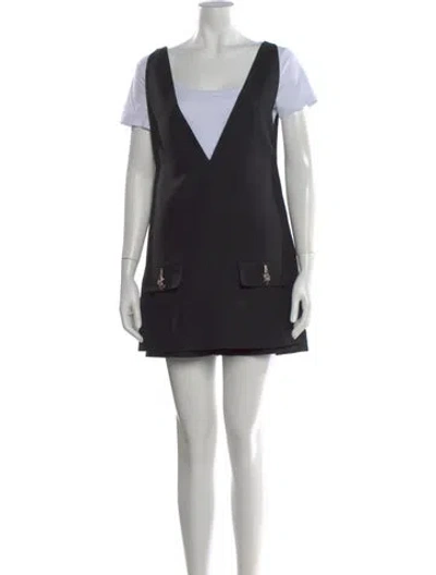 Pre-owned Gucci 2025 Silk Romper In Black