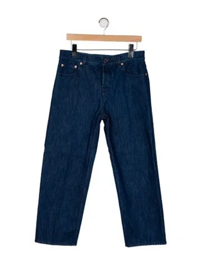Pre-owned Gucci 2025 Straight Leg Jeans In Blue
