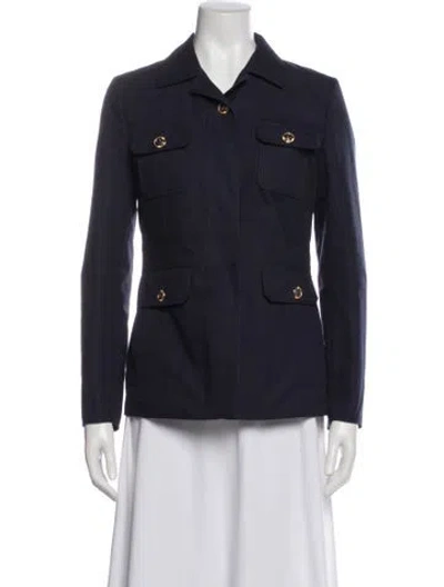 Pre-owned Gucci 2025 Utility Jacket In Blue