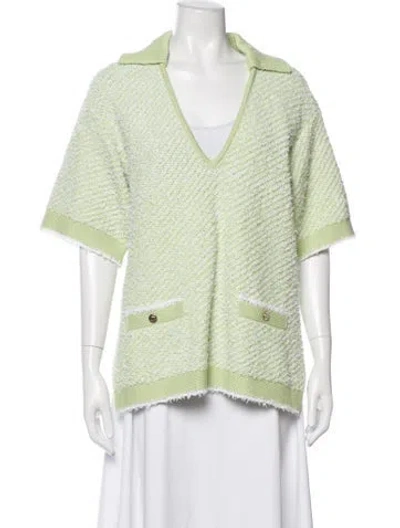 Pre-owned Gucci 2025 V-neck Sweater W/ Tags In Green