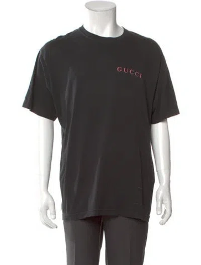 Pre-owned Gucci 2025 Web Accent T-shirt In Gray