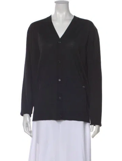 Pre-owned Gucci 2025 Wool Cardigan In Black