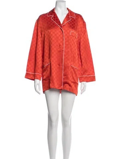 Pre-owned Gucci 2025 Wool Pajamas W/ Tags In Orange