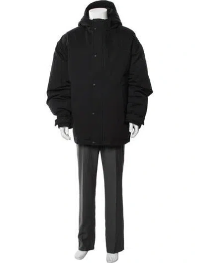 Pre-owned Gucci 2025-2026 Gg Canvas Parka W/ Tags In Black