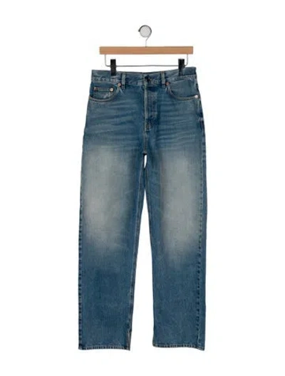 Pre-owned Gucci 2025-2026 Straight Leg Jeans W/ Tags In Blue