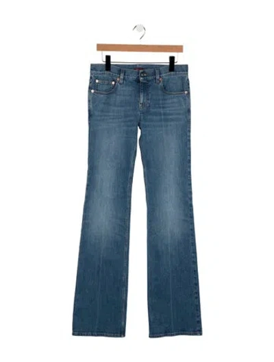 Pre-owned Gucci 2026 Flared Jeans In Blue