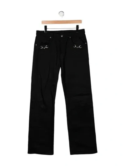 Pre-owned Gucci 2026 Straight-leg Jeans In Black