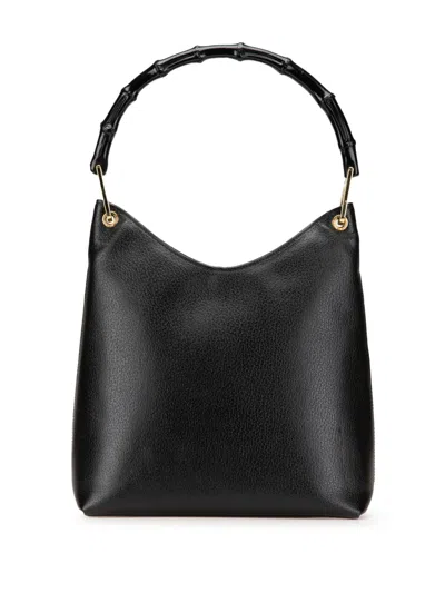 Pre-owned Gucci 20th Century Bamboo Leather Shoulder Bag