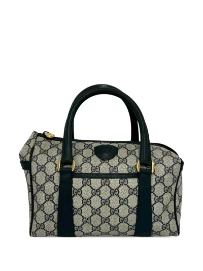 Pre-owned Gucci 20th Century Gg Supreme Boston Bag In Neutral