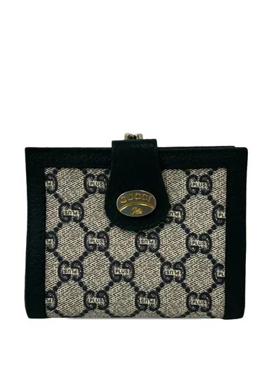 Pre-owned Gucci 20th Century Gg Supreme Plus Bifold Wallet Small Wallets In Neutral