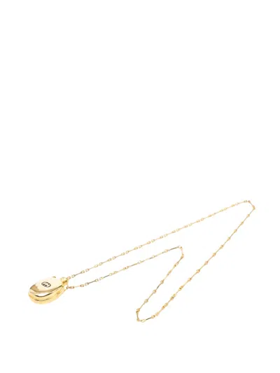 Pre-owned Gucci 20th Century Gold Plated Perfume Bottle Pendant Necklace Costume Necklace