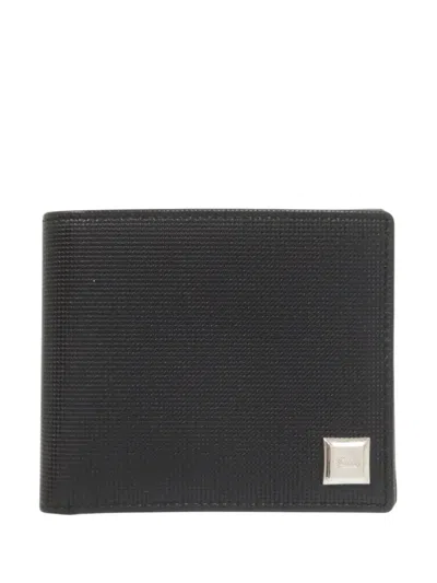 Pre-owned Gucci 20th Century Leather Bifold Wallet Small Wallets In Black