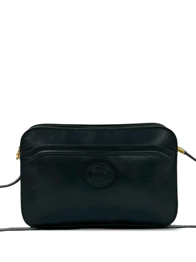 Pre-owned Gucci 20th Century Leather Crossbody Bag In Black