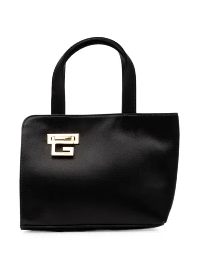 Pre-owned Gucci 20th Century Tom Ford Mini Satin Square G Handbag In Black