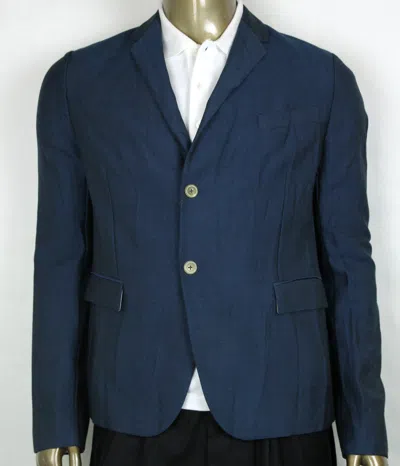 Pre-owned Gucci $2200  Men's Blue Saphire Wool/mohair Formal Jacket 2 Buttons 400669 4200