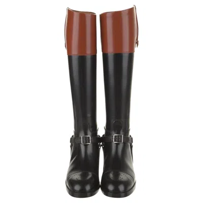Pre-owned Gucci $2295 New With Box  Fall 2021 Alessandro Michele Leather Boots Sz 36.5 In Black