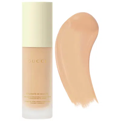 GUCCI 24 HOUR FULL COVERAGE LUMINOUS MATTE FINISH FOUNDATION 160N 1 OZ / 30 ML