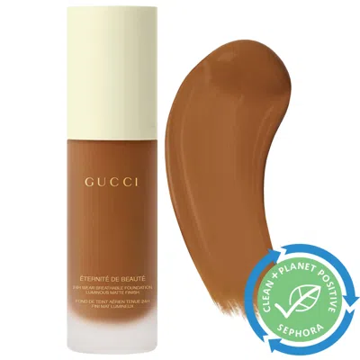 GUCCI 24 HOUR FULL COVERAGE LUMINOUS MATTE FINISH FOUNDATION 380N 1 OZ / 30 ML