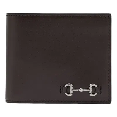 Gucci 25 Bi-fold Wallet With Horsebit 'brown'