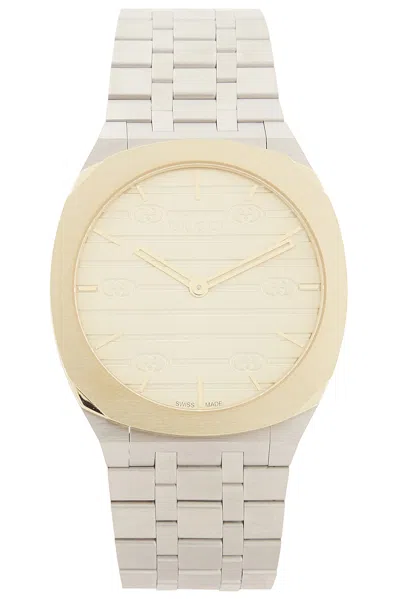 Gucci 25h 38mm Watch In Steel & Gold