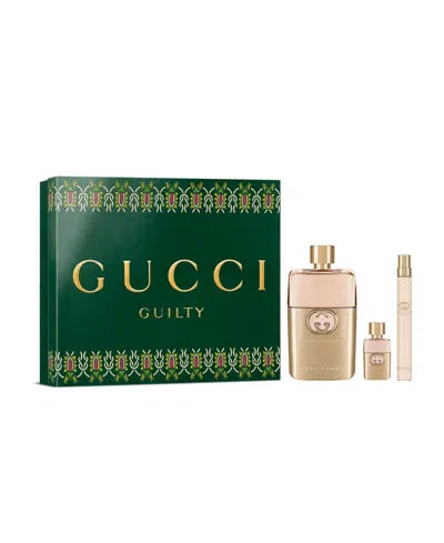 Gucci 3-piece Guilty Pour Femme Eau De Toilette Gift Set In No Color