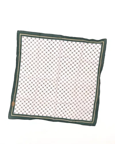 Gucci 40 Paolo Cotton Scarf In White