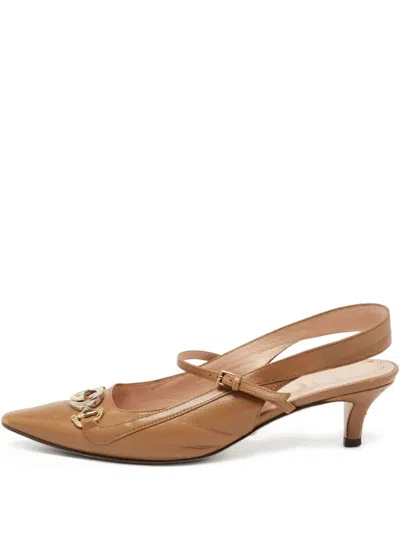 Pre-owned Gucci 45mm Leather Pumps