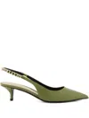 Gucci Signoria Slingback Pump In Green