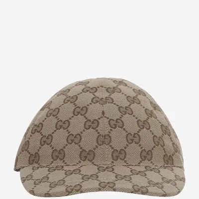 Gucci 481774 Gg Jacquard Baseball Cap In Brown