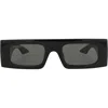 Gucci Interlocking G Rectangle-frame Sunglasses In Black
