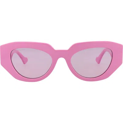 GUCCI GUCCI 51MM CAT EYE SUNGLASSES