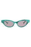 Gucci 51mm Cat Eye Sunglasses In Green