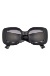 Gucci 51mm Oversize Square Sunglasses In Black
