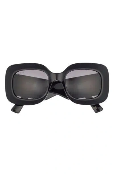 Gucci 51mm Oversize Square Sunglasses In Black