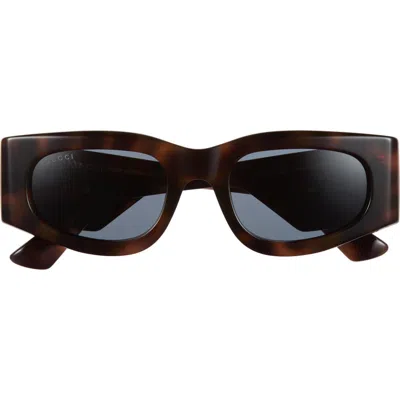 Gucci 51mm Rectangle Sunglasses In Gray