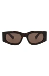 Gucci Rectangular Frame Sunglasses In Black
