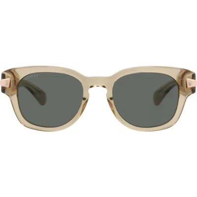 Gucci 51mm Round Sunglasses In Neutral
