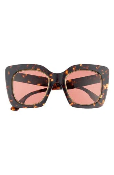 Gucci 51mm Square Sunglasses In Brown