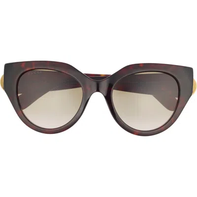 Gucci 52mm Cat Eye Sunglasses