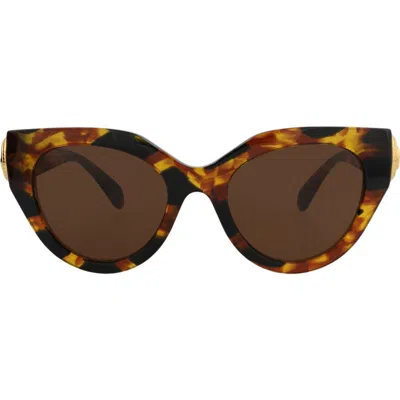 Gucci 52mm Cat Eye Sunglasses In Brown