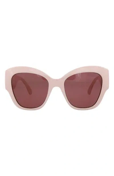 Gucci 53mm Butterfly Sunglasses In Pink