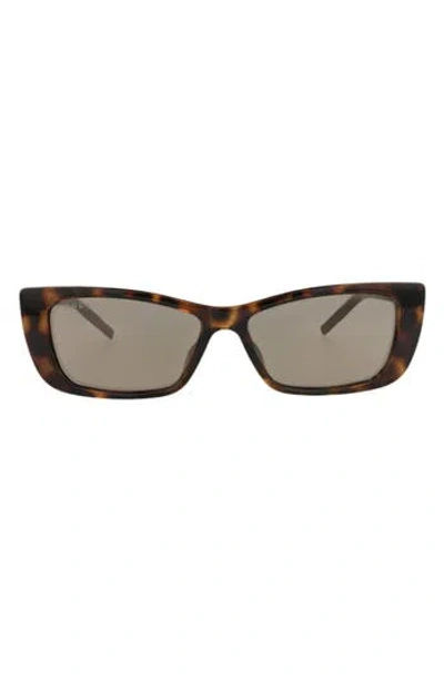 Gucci 53mm Cat Eye Sunglasses In Brown