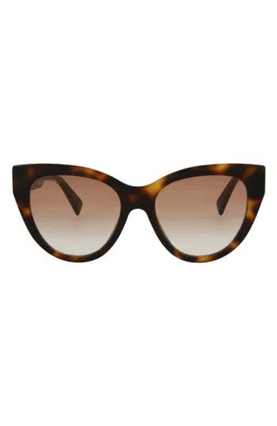 Gucci 53mm Cat Eye Sunglasses In Green