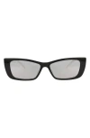 Gucci 53mm Cat Eye Sunglasses In Black