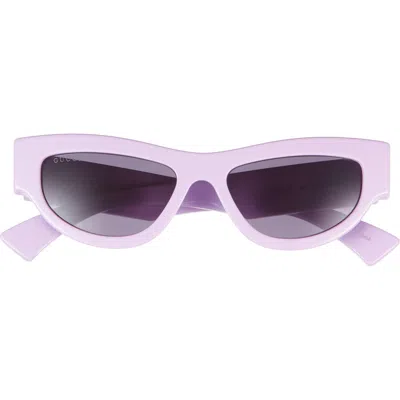 Gucci 53mm Cat Eye Sunglasses In Purple